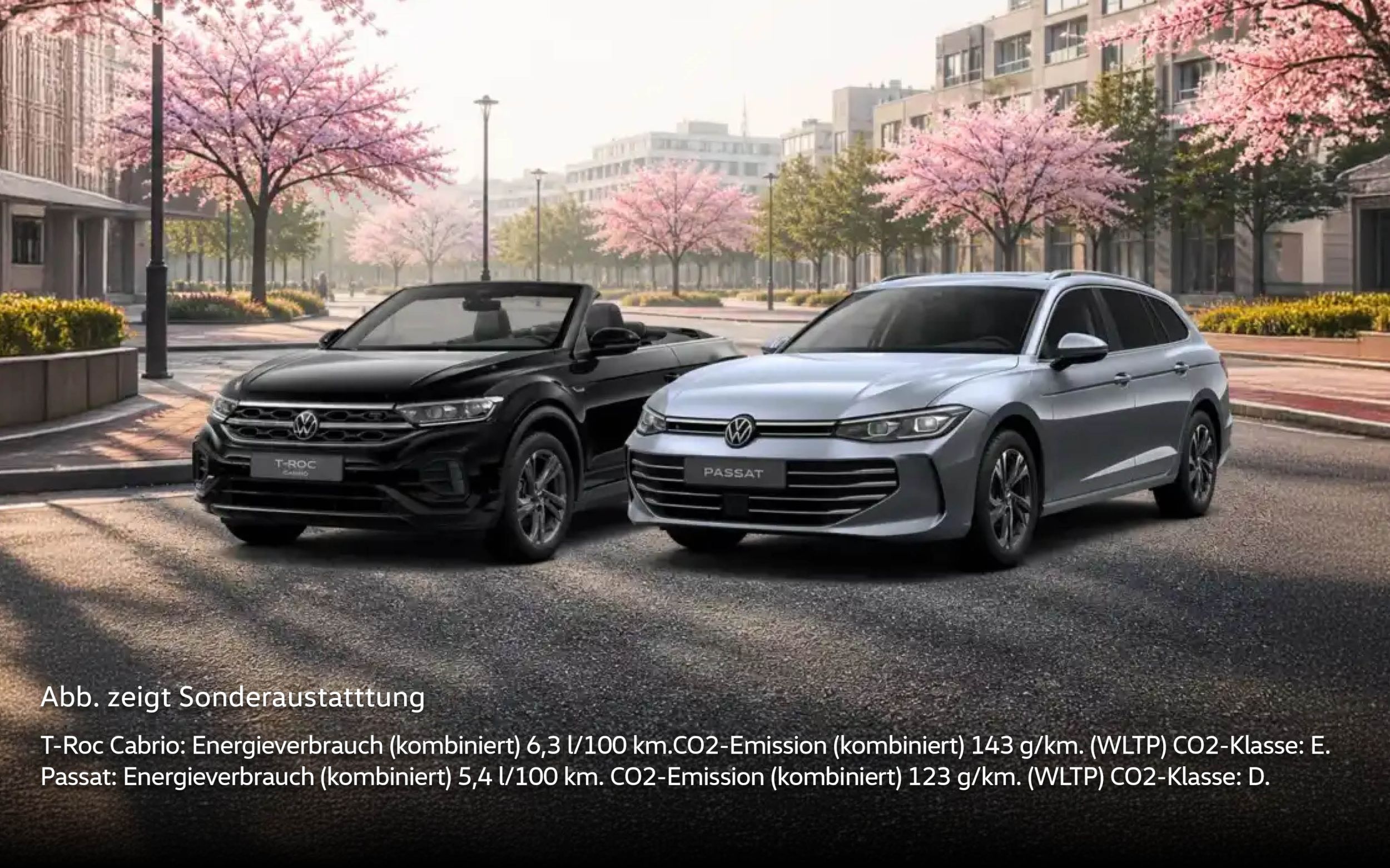 VW Passat und T-Roc Cabrio