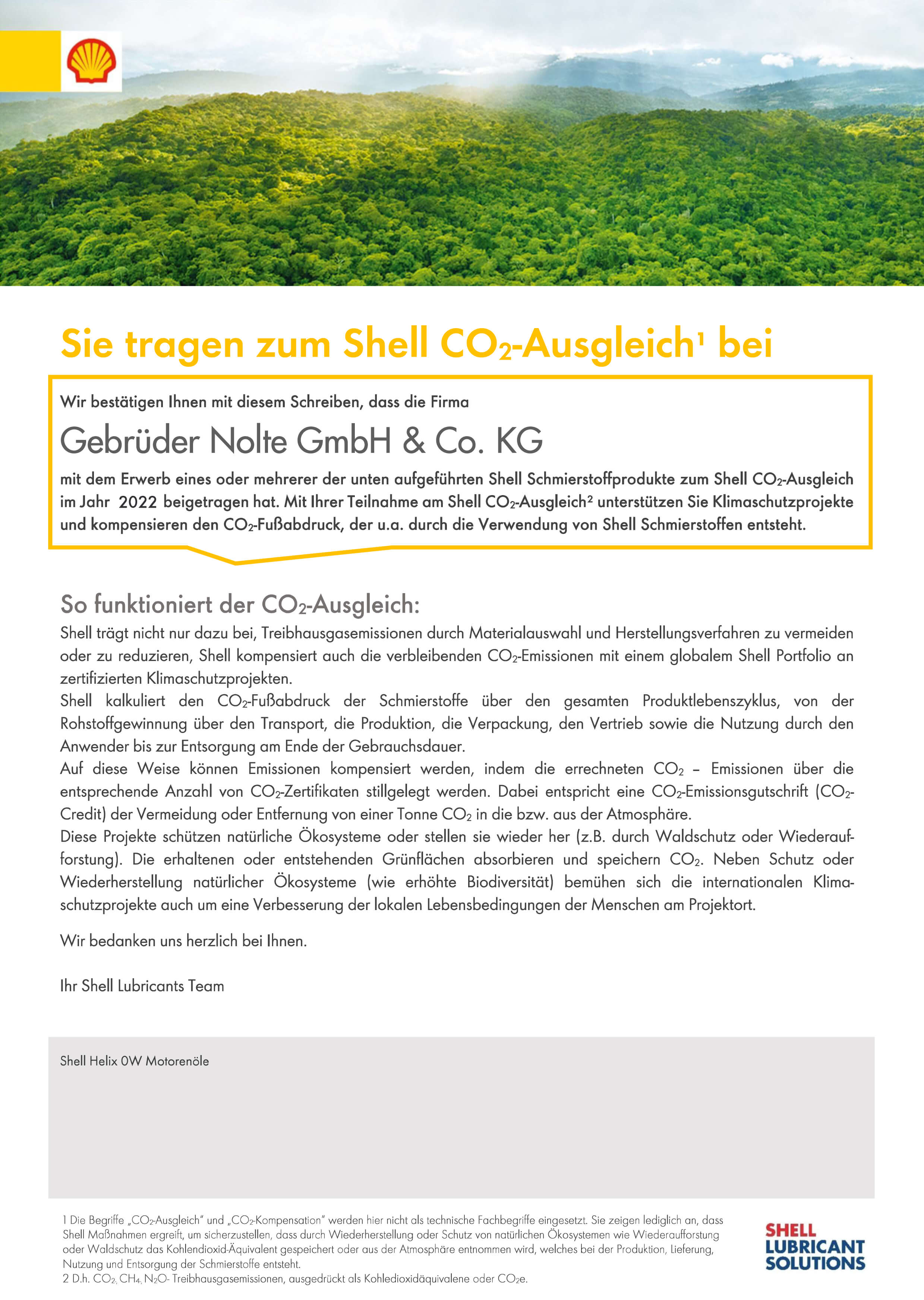 Shell CO2 Ausgleich